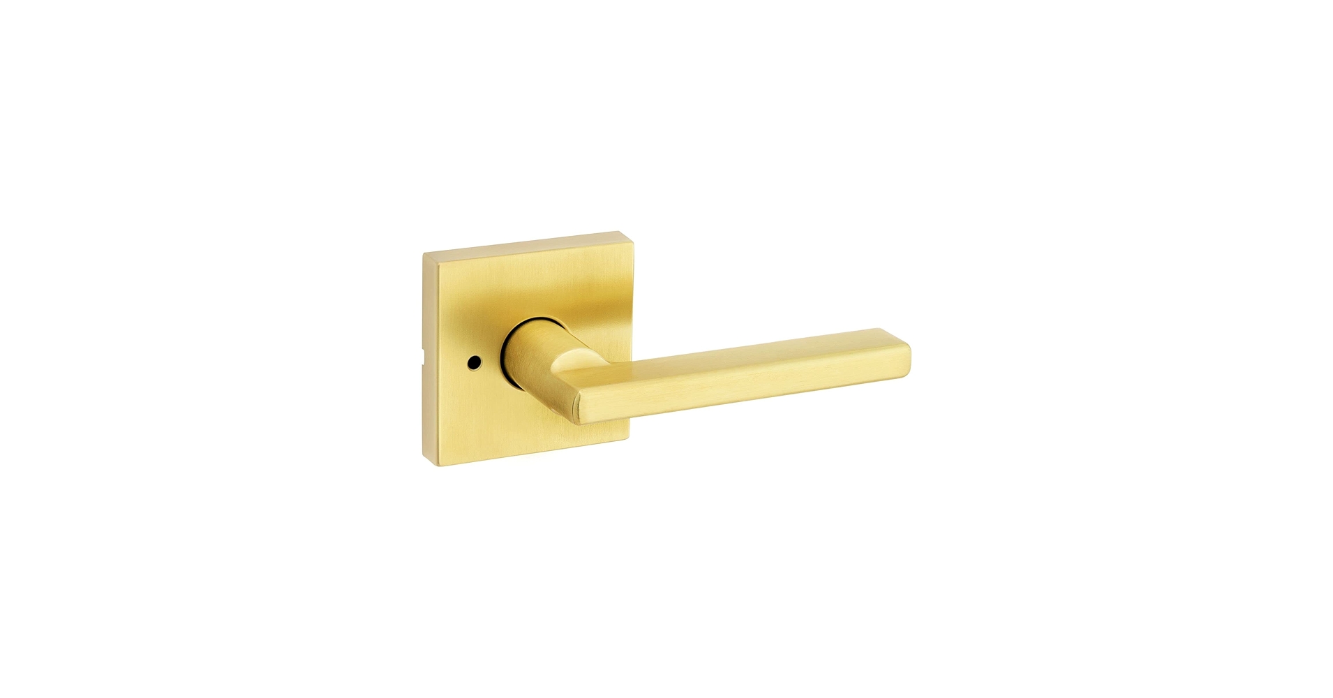 24金 24k Kwikset Halifax Interior Privacy Door Handle with Lock, Door Lever