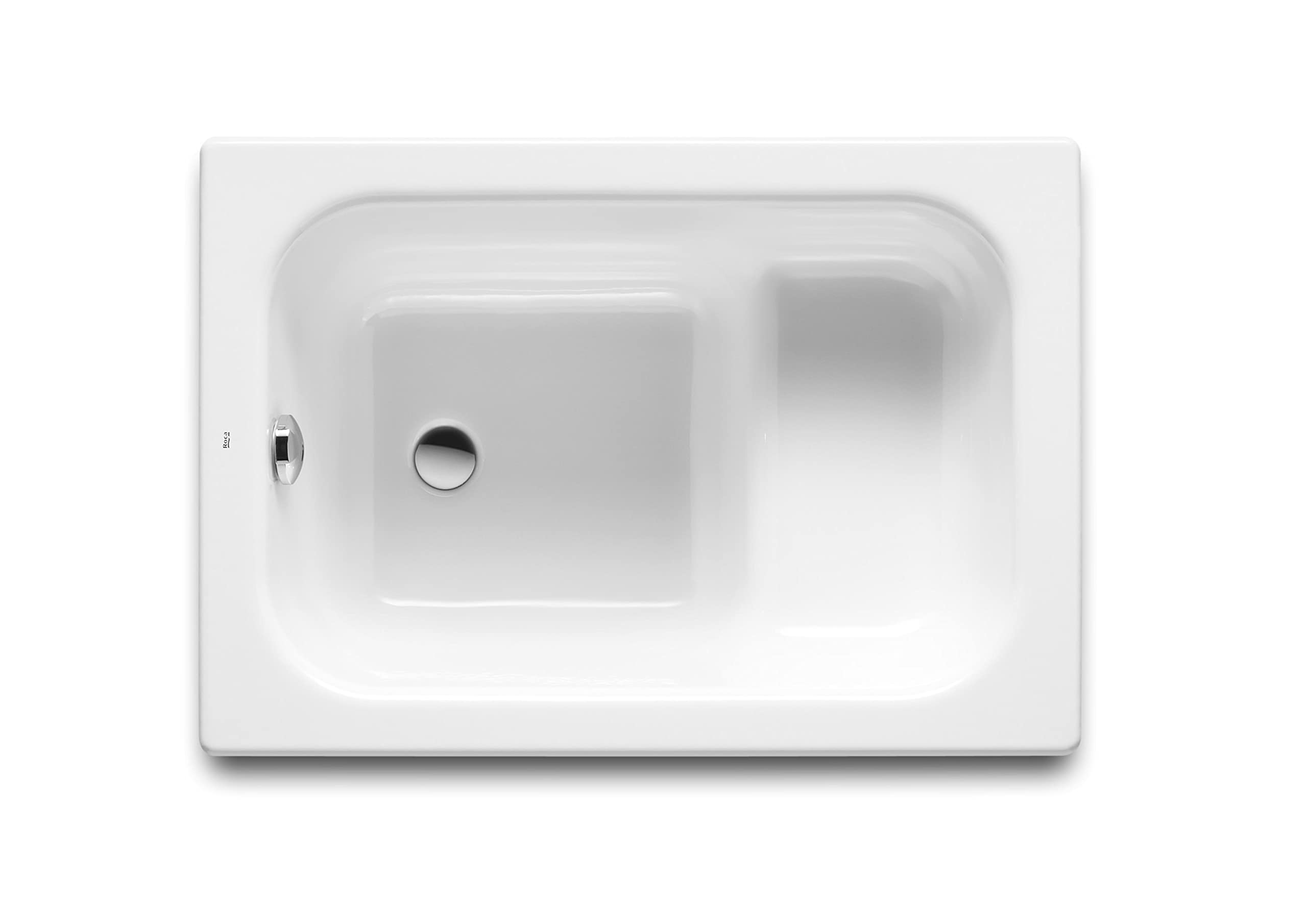 Roca A213100001-Bañaseo Contesa bianco vasca da bagno in acrilico-Vasca da bagno in acciaio-Contesa-Bañaseo-100 x 70 cm