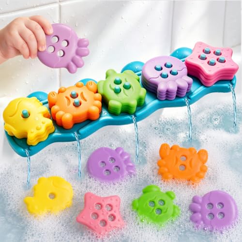 Jouets de bain Montessori pour occuper les enfants et stimuler l'apprentissage de l'eau