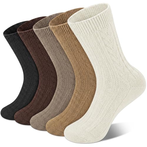 Image of Loritta Wool Socks for Women, Winter Warm Hiking Boot Socks Gifts