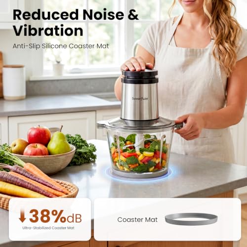 Food Processor with 2 Bowls (8 Cup+...