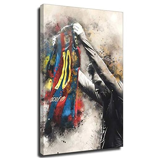 Abstrakta affischer fotboll stjärna kanvas tryck målningar retro fotboll sport väggkonst bilder för liv moderna tryck väggkonst modern abstrakt konsttryck | abstrakta affischer abstrakta tryck modern mitten av mitten