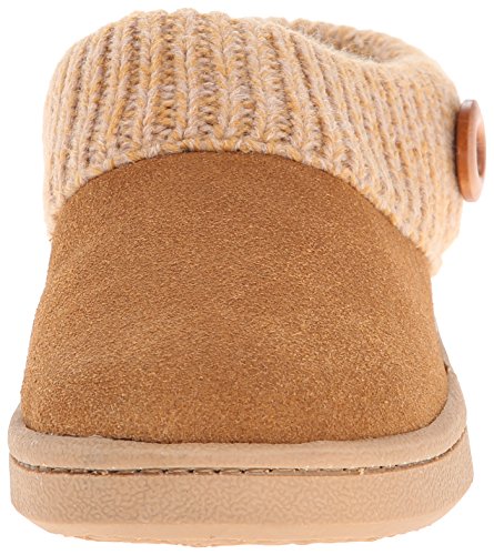 Clarks Women's Knit Scuff Slipper, Cinnamon, 9 M Us #TOP1