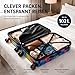 NOWI Hartschalenkoffer XL Groß - 100L Volumen - 158cm Gurtmaß - 8 Rollen 360° drehbar - Leichter Koffer mit Zahlenschloss & Teleskopgestänge - Reisekoffer mit Rollen, Trolley (XL)
