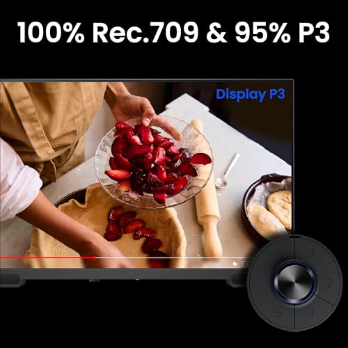 BenQ PV3200U 32” 4K UHD Monitor for Video Editing, 95% DCI-P3, 100% Rec.709/sRGB, 2.1ch Speakers, 65W USB-C, Mac Compatible, Factory-Calibrated, Software Calibration, Ergonomic Stand