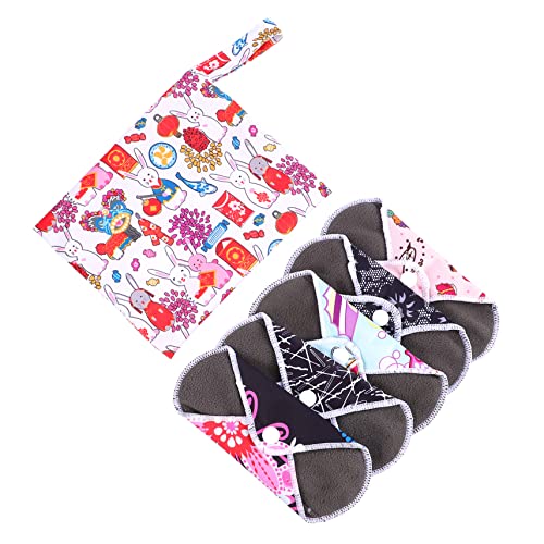 Hemoton 1 Set Pads Bamboo Mama Cloth Bamboo Menstrual Pad Friendly Pregnant Woman Washable Friendly Pads Reusable Menstrual Pads Bamboo Charcoal Fiber Tampon #TOP20