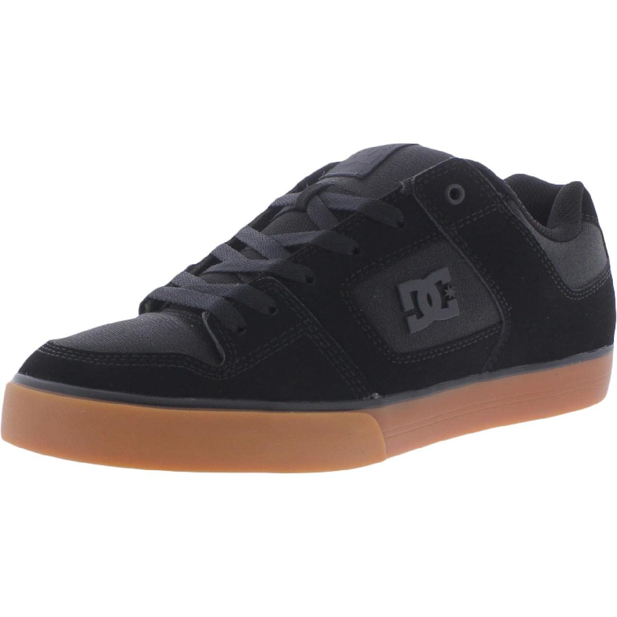 DC Men's Pure Skate Shoe, Black/Gum/Black, 8.5 UK