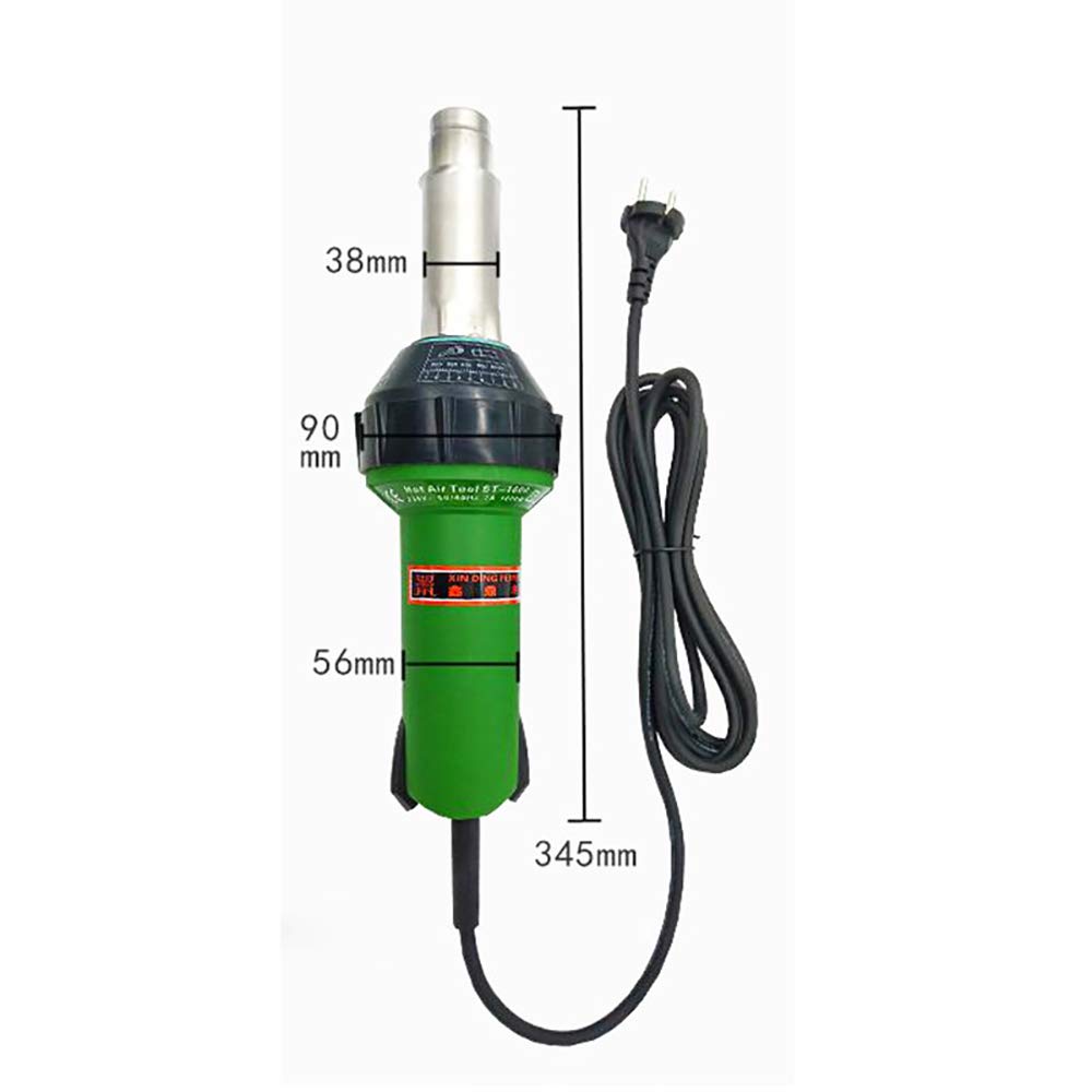 110V Professional Hot Air Welding Kit Plastic Heat Gun Accessories 1600W for PVC Plastic Flooring Linoleum Vinyl Floor — view 3
