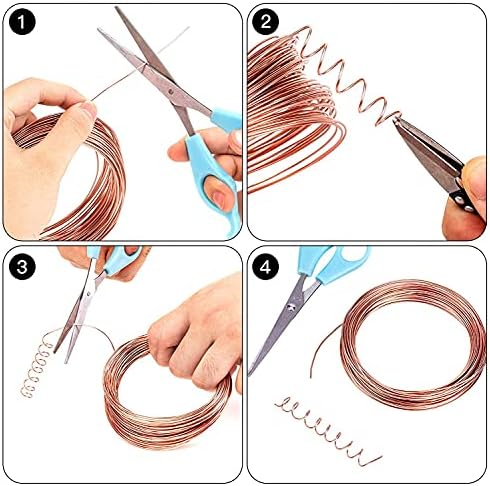 1mm 18 Gauge Craft Wire, 216FT Aluminium Wire 3 Colours Gold Silver Reddish Brown Wire Jewelry Wire Metal Crafting Wire for Jewellery Making Supplies Kit