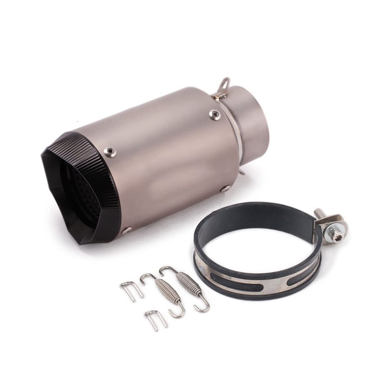 Tubo Scarico Silenziatore 61mm Universale Moto Di Scarico In Lega Di Titanio Silenziatore Di Scarico Fuga Moto Tubo Moto Tubo Di Coda Per Aprilia RSV4 (Color : 5)
