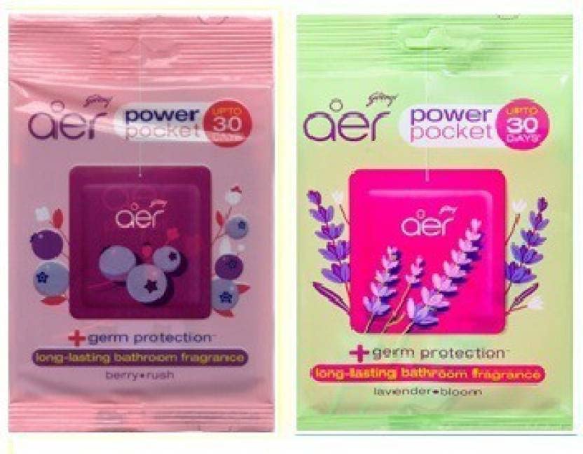 Godrej Aer Pocket Berry Rush, Lavender Bloom (Packof2)