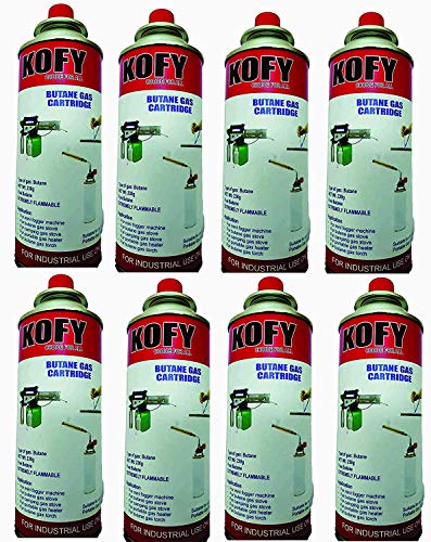 Image of Kofy Pure Butane Fuel Can For Soldering /Camping /Flame Torch /Stove Gas can 500 Ml (50)