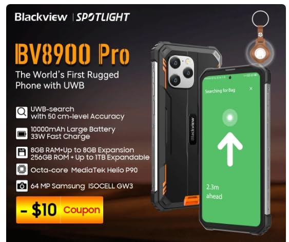 スマートフォン本体 Blackview BV8900 Pro Blackview BV8900 Pro Set to Launch, Featuring UWB and 10,000