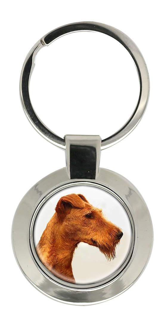 Giftshop Uk Unisex Silver Coloured Metal Irish Terrier Key Ring