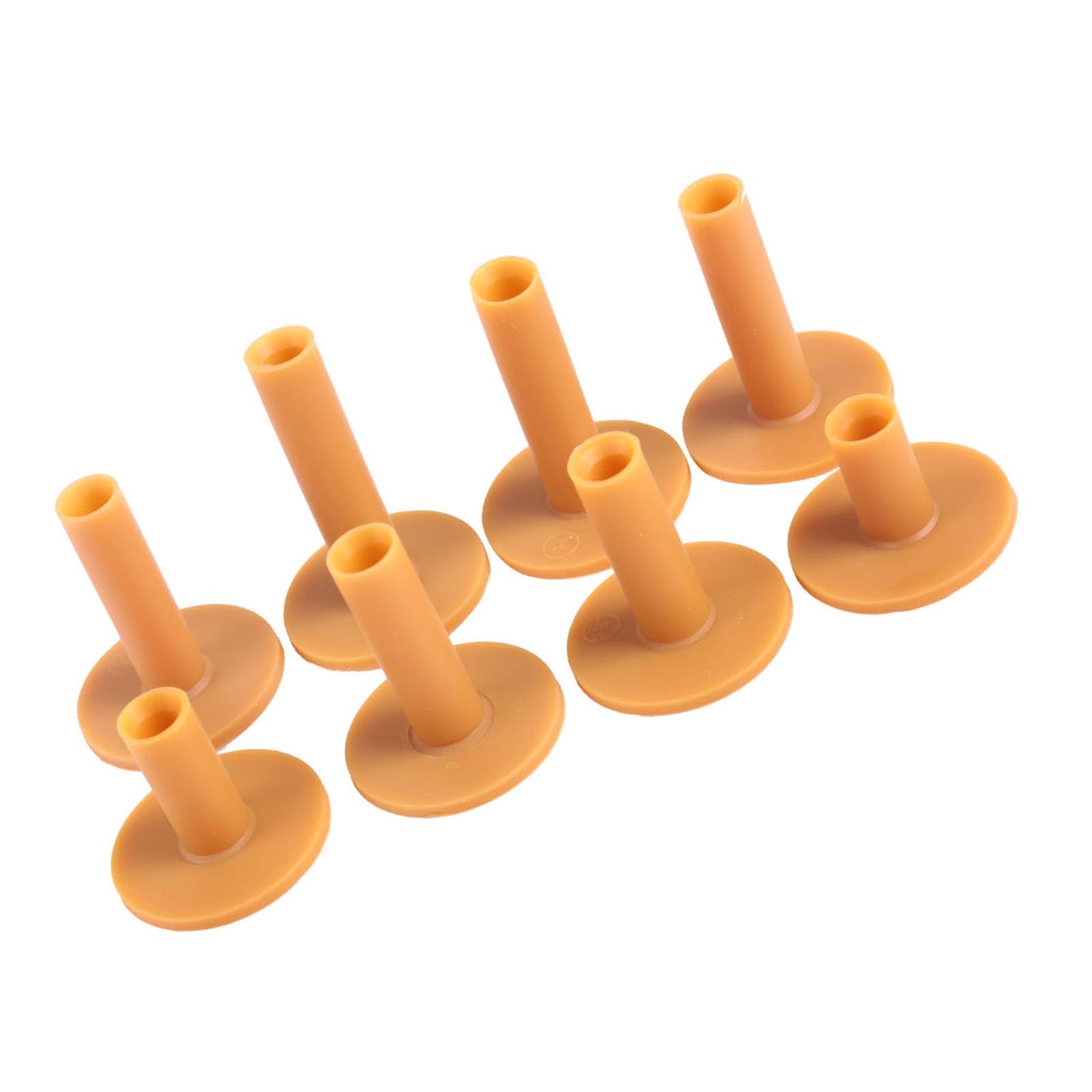 Yosoo Health Gear Goma Tees de Golf, Set de 8 Piezas Irrompibles, Diferentes Tamaños 35-80 mm, Base para Campo de Práctica de Conducción