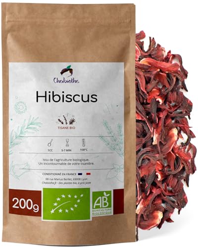 Flores de Hibisco secas BIO 200g - Bissap Karkadé Orgánico