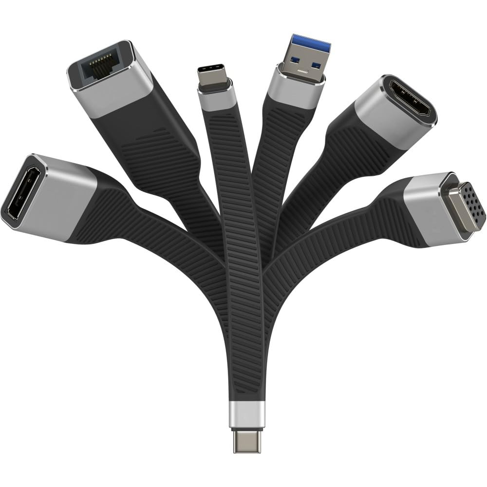Techly ICOC-USBC-VGA câble vidéo et Adaptateur 0,12 m USB Type-C VGA (D-Sub)