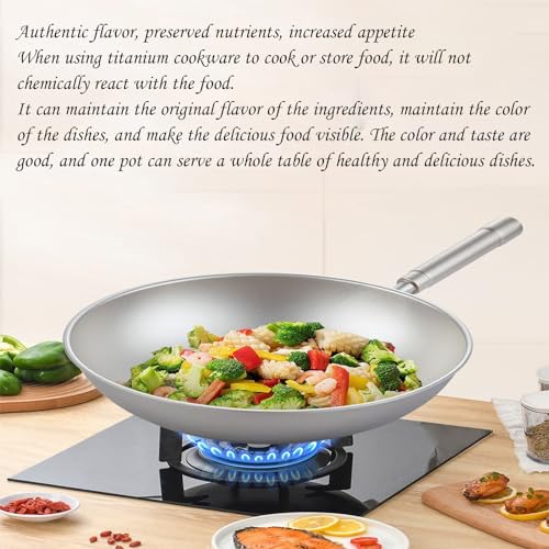 Wok ultra ligero de titanio con tapa 38cm miniatura 6