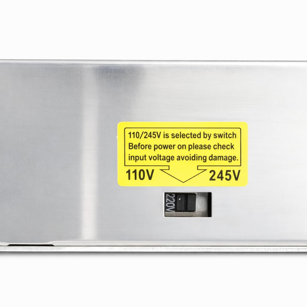 Jandei - zasilacz transformatora 110/220V AC do 12V DC 600W 50A, instalacja wewnętrzna IP20 do taśm LED, neonowych lub niskiego napięcia