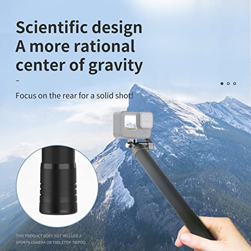 Perche à selfie télescopique carbone 3m barre extension réglable vis 1/4 compatible One X3 R - 3