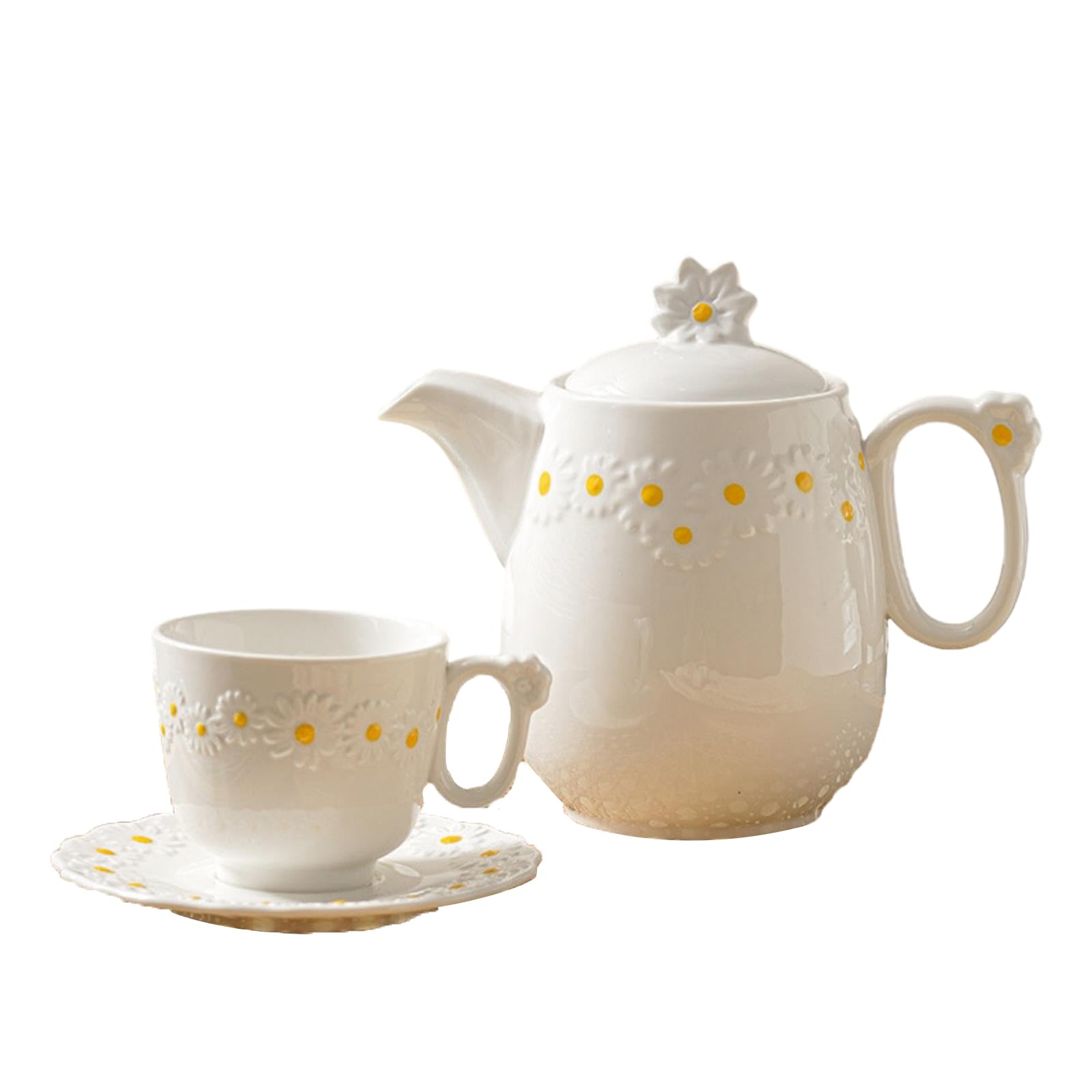 CXチャレンジ　AFTER PARTY うみ&しろは PR＋、PR2枚セット Conjunto de caixa de chaleira de água Daisy Relief, caneca de
