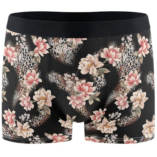 visesunny Men's Boxer Briefs Funny Pattern Soft Breathable Underwear with Stretch Waistband Rayon