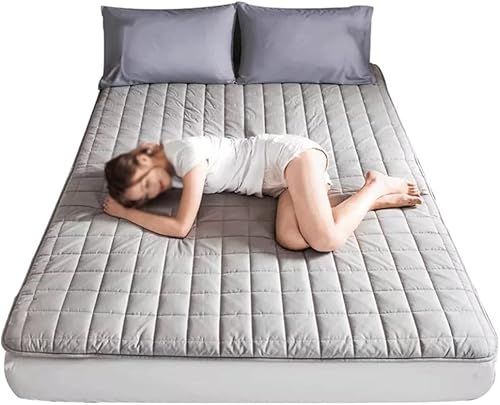 UXZDX - Colchón de tatami plegable de algodón lavado para dormitorio de estudiantes cubrecolchón de tatami cálido con correas tamaño individual