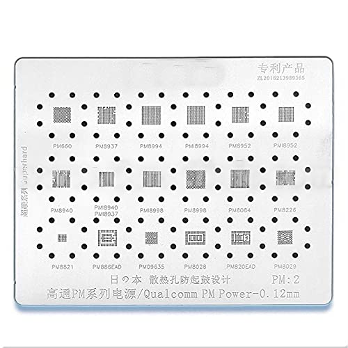 SCHOFIC BGA IC Steel Stencil Reballing for Solder Paste SMD Rework (PM2) (B09CNP2R4H) Amazon Price History, Amazon Price Tracker