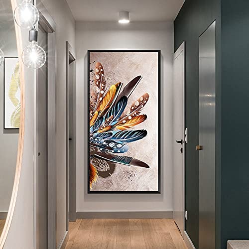 Toile Artisanat Image pour mur décor Plume Soulagement Stress