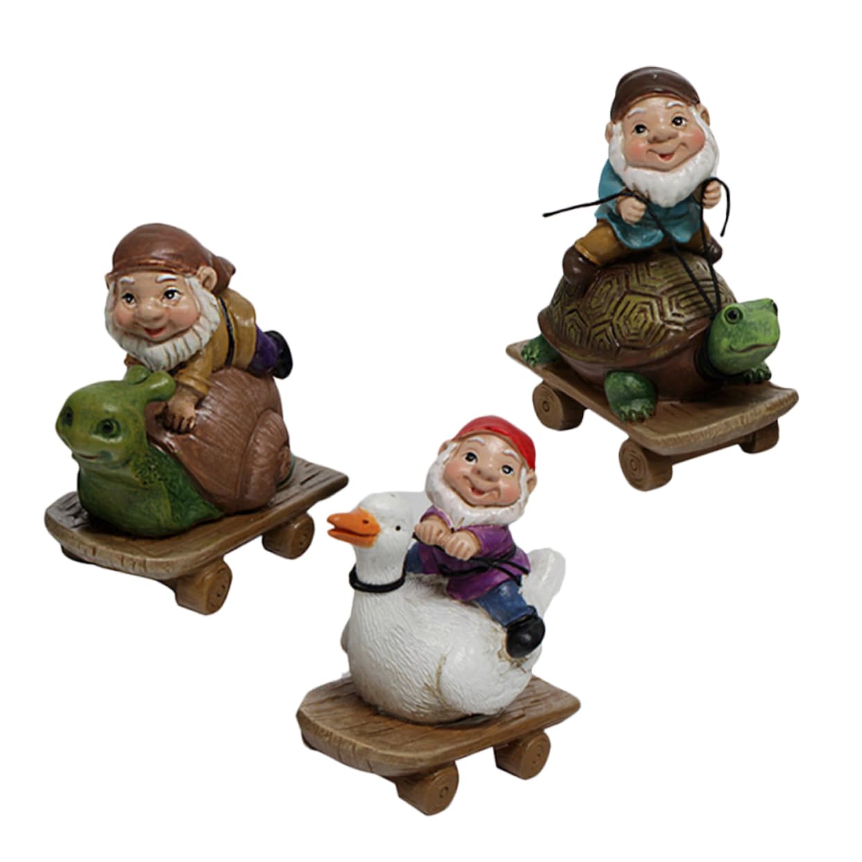 TOYANDONA 5 zestawów Ozdoby Na Skutery Zabawne Dekoracje Ogrodowe Ogrodnictwo Ozdoby Z Żywicy Rzemiosło Z Żywicy Ogrodowej 3 sztuki*5