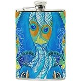 A PRUEBA DE FUGAS: es fácil de almacenar y esconder discretamente en su traje, bolsillo de jeans, abrigo, caja de pesca, bolsa de playa o bolsa de viaje. El tapón de rosca se sella al 100% y los matraces se someten a pruebas de presión de aire para evitar fugas.