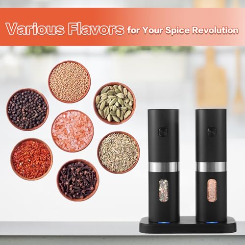 Save 50% on Syaws Rechargeable Electric Pepper & Salt Grinder Set