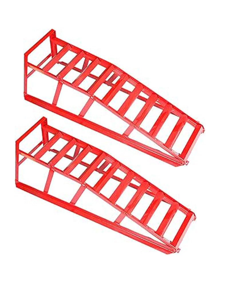 Coppia di Rampe per Carico Auto 1T - Altezza 82 cm - Ideale per Officine ed Emergenze | Robusta e Sicura