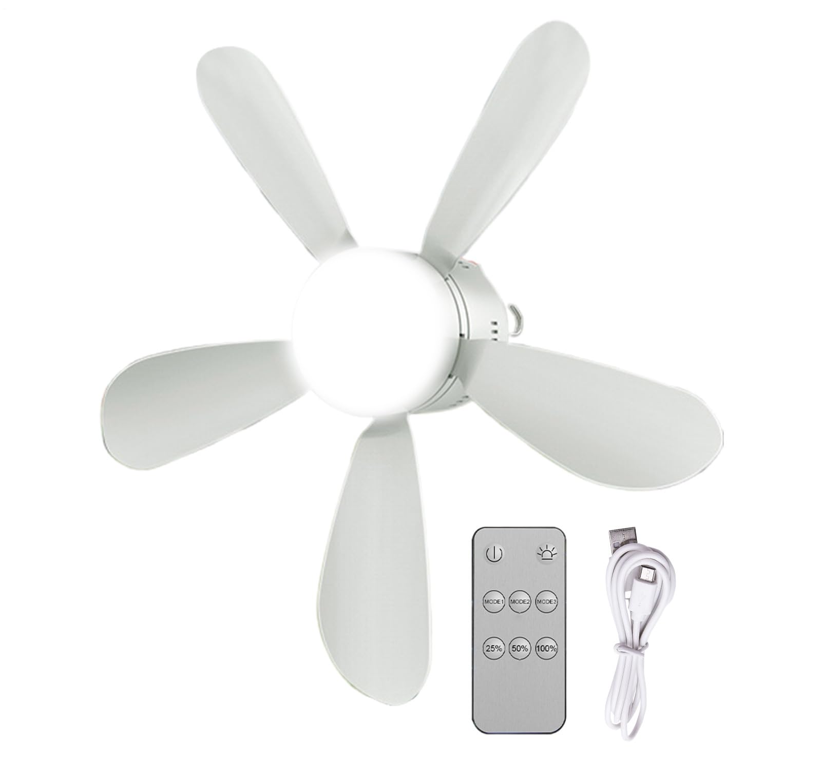 Ventilateur de plafond LED pour éliminer la chaleur sous la tente sans faire de bruit