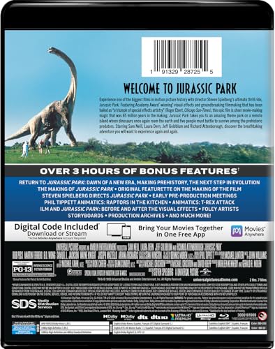 Jurassic Park – Dolby Upgrade (4K Ultra HD + Blu-ray + Digital)