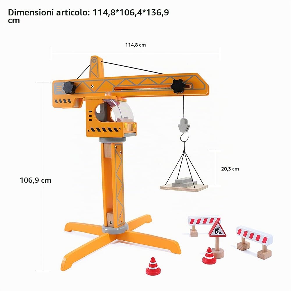 Hape Set Gru – Costruisci il Tuo Cantiere