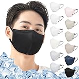 [Brodio] 冷感マスク 黒 大きめ 3Dマスク 夏用 立体マスク 大きめ メンズ 不織布 カラー 30枚 肌にやさしい 息がしやすい 耳が痛くならない 通気性 黒マスク 冷感