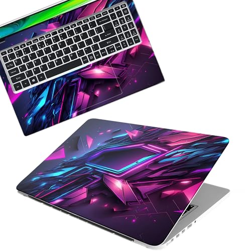 Inkykart Full Body Laptop Skin Bubble-Free| Laminated| Removable| HD Quality Sticker for Laptops Upto 15.6 Inches Compatible with Hp/Dell/Acer/Lenovo/Asus etc.(Pattern-213)
