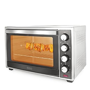 BLACK+DECKER Stainless Steel Auto Shut-Off Oven Toaster Grill (OTG) 60 Litre with Rotisserie Convection, 