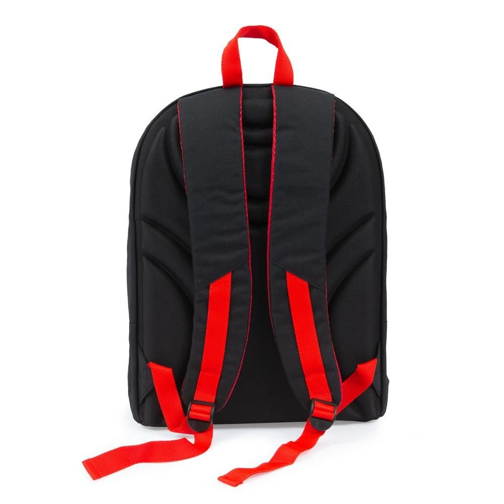 PRESTIGE & DELUXE Zaino Scuola Pera Toons Round Xl tondo 3 scomparti + Astuccio 3 piani completo + 7 Penne Scatto cancellabili con portachiave fischietto