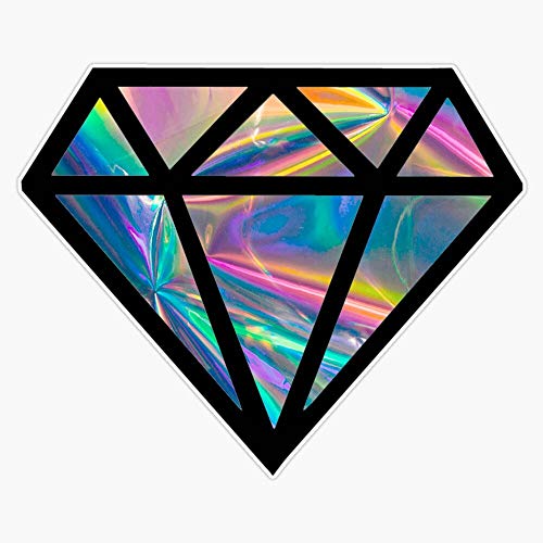 Holographic Diamond (Simulated) Vinyl Waterproof Sticker Decal Car Laptop Wall Window Bumper Sticker 5