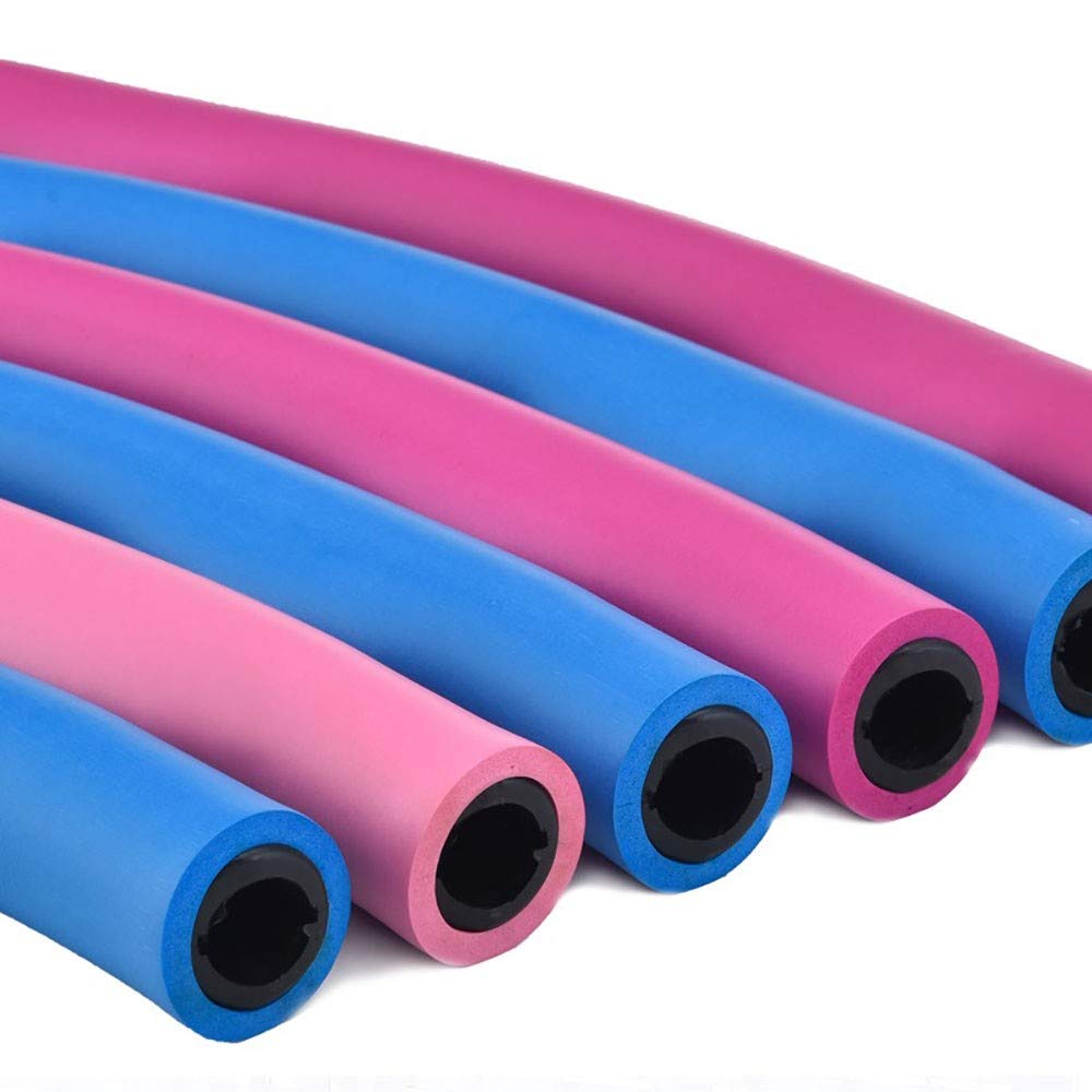 Hula Hoop in 8 sezioni Cerchio assemblare Hoop per Esercizio Fitness Imbottito Fitness Hula Hoop per Perdere di Peso e ridurre Il girovita,Ginnastica e Addominali