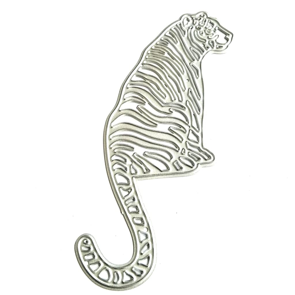Tiger Carbon Steel Cutting Dies Metal Stencil Template Mold Carbon Steel Mould Embossing Craft Decoration for Home Make,Craft Dies Card Making Clearance Prime