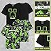 Get Trend Minecraft T Shirt for Boys and Teens Pack of 2 Breathable Short Sleeve Cotton T Shirts Creeper Kids Tops Boys Gifts (7-8 Years, Black Minecraft 2 Pck)