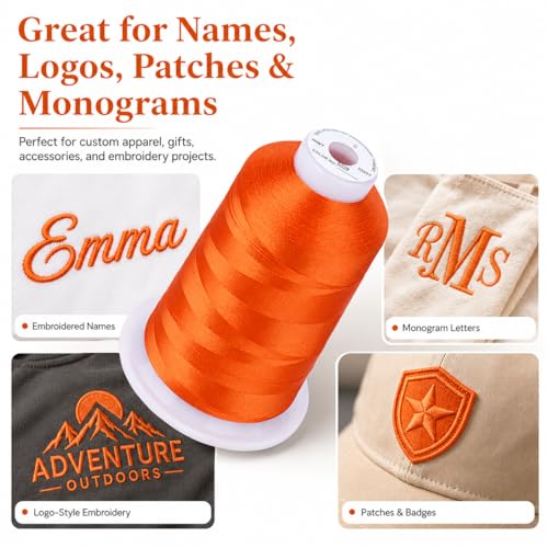 Image of Simthread 5000M 40WT Polyester Embroidery Thread, S028 | 5000M 40WT polyester thread feeds smoothly for machine embroidery, monograms, logos, patches and quilting.