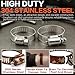 185-Piece 304 Stainless Steel Anti-Rust Hose Clamp Kit - (1/4