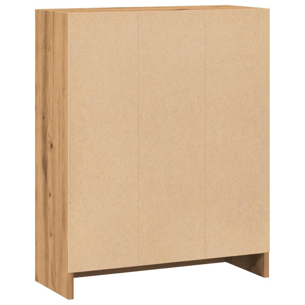 Libreria in rovere Artisan, 60 x 24 x 76 cm, scaffale in legno, scaffale sottile con scomparti aperti, per soggiorno, camera da letto e ufficio