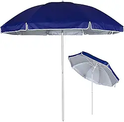 Guarda Sol Alumínio 2,6 Metros Grande Diversas Cores Lillos Pet (Azul Marinho, 2,6 M)