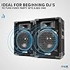 MAX MAX8 Pair of 8-Inch Passive DJ PA Speakers Set - Combined 800W Power, Piezo Tweeter, Bass Reflex Design, Carpet-Covered Road-Ready Cabinets for Mobile DJ Party Events & Karaoke (Black) #4