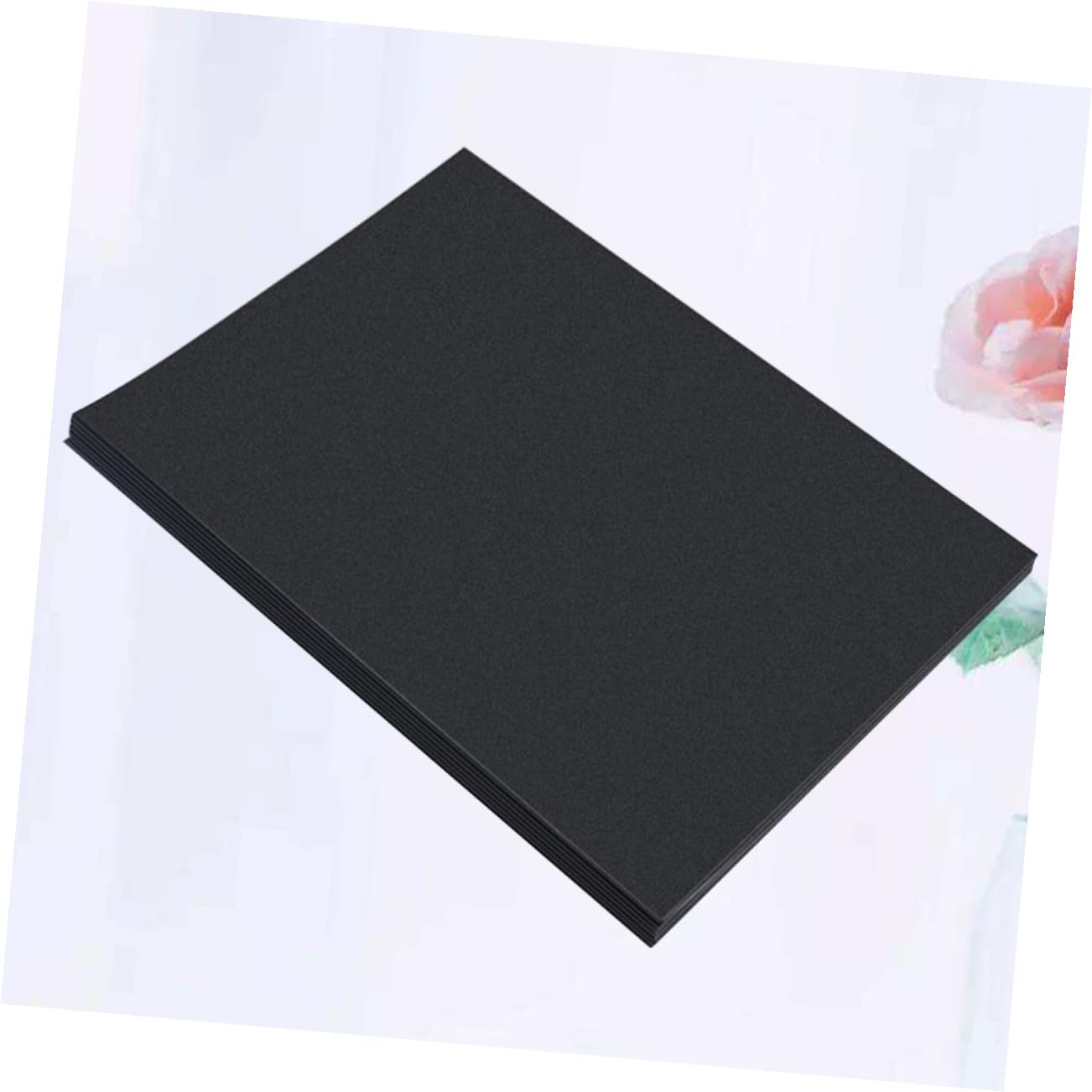 YOSADIER Papier Facile à Découper Écrire Kraft Cartonné Noir A4, 100 Feuilles, 200g/m², Surface Lisse, pour Dessins D’garçon et Filles et Cartes de Noël